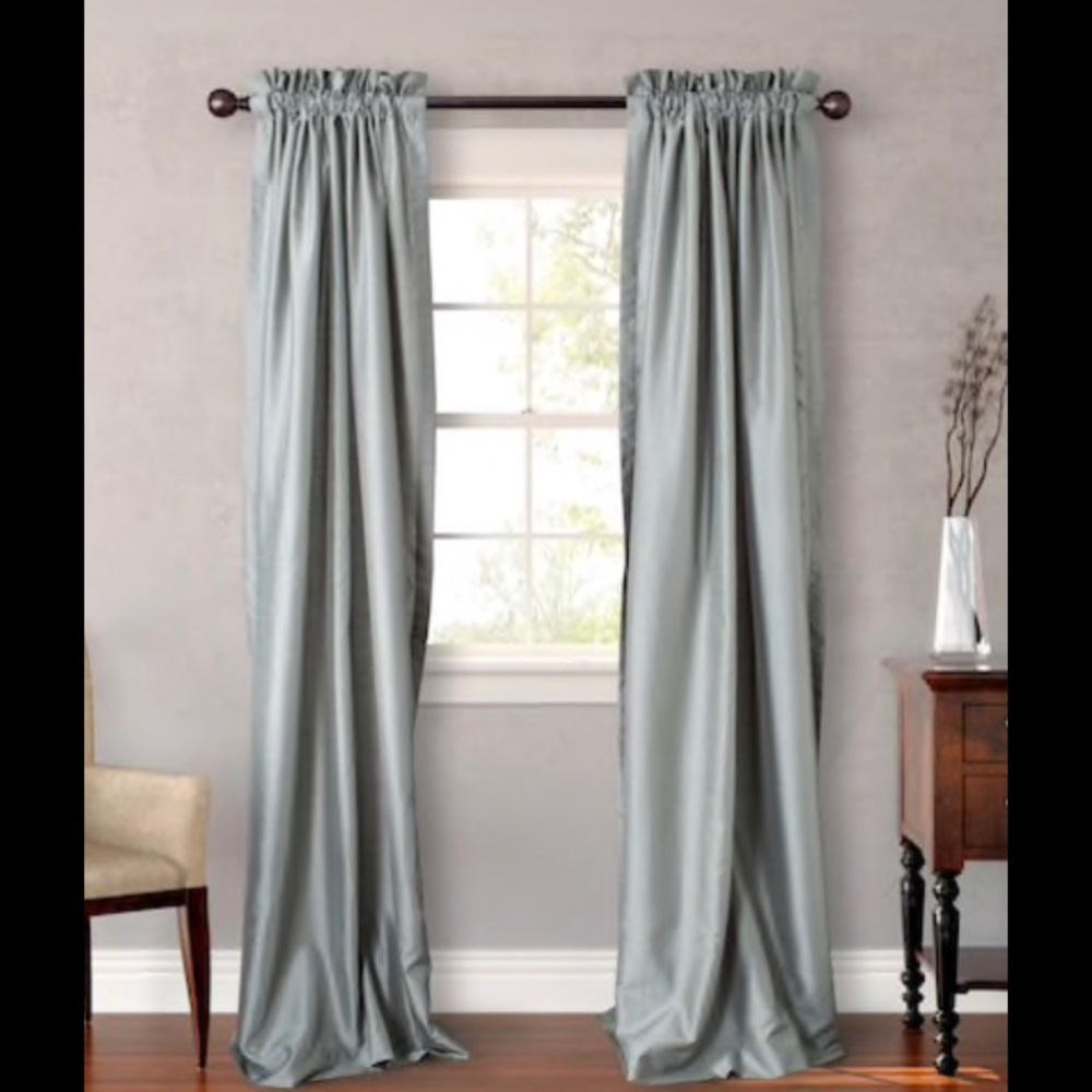 Dupioni silk curtains